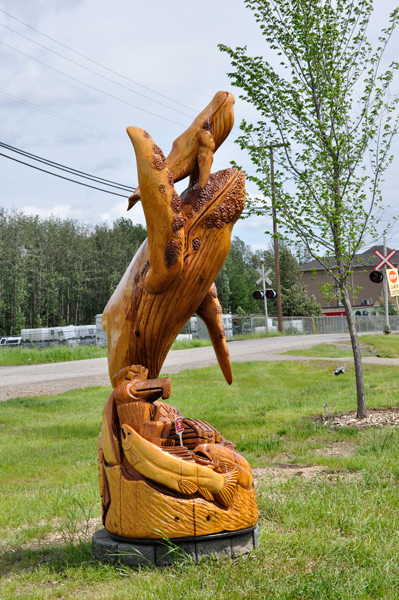2014 First Breath chainsaw carving